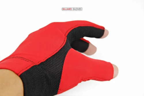 Miniatura 9 de Guantes de billar para hombres y mujeres, guantes de billar para mano izquierda/derecha, guantes de secado rápido de 3 dedos, ideales para tiradores