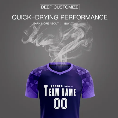Miniatura 4 de Camiseta de fútbol personalizada, número de nombre, uniforme de entrenamiento de equipo deportivo, camisetas de fútbol personalizadas para hombres