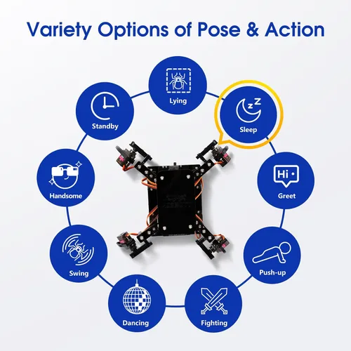 Miniatura 5 de Kit de Robot Araña Biónica Programable STEM, Kit Científico para Niños de 8 a 12 años, Juguete de Construcción de Robótica DIY para Adolescentes
