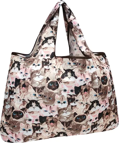 Miniatura 25 de allydrew - Bolsa grande plegable de nailon, reutilizable para compras