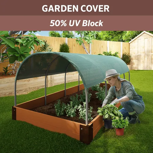 Miniatura 6 de Coolaroo Tela de sombra de jardín con 50% de bloqueo UV para plantas, tela transpirable resistente al desgarro para invernaderos, plántulas y Verde