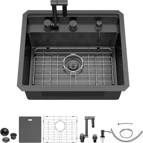 Miniatura 45 de Fregadero de Montaje Bajo de 13 Pulgadas - Beslend 13”x15”x9” Fregadero de Cocina de Acero Inoxidable de Montaje Bajo Calibre 16 Fregadero de Cocina