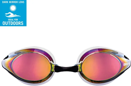 Miniatura 3 de Arena Tracks Gafas de natación unisex para adultos esenciales para carreras competitivas de natación, aprobadas por FINA, con lente antiniebla