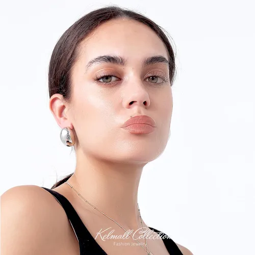 Miniatura 69 de KELMALL Aretes tipo argolla de oro de 14 quilates para mujer, hipoalergénicos, gruesos, redondos, no se deslustra, para orejas sensibles