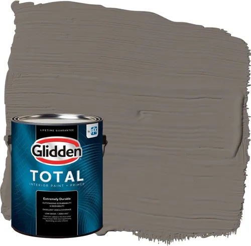 Miniatura 29 de Glidden Pintura Interior + Imprimación: Gris/Plata Antigua, Una Capa, Satinado, 1 Galón