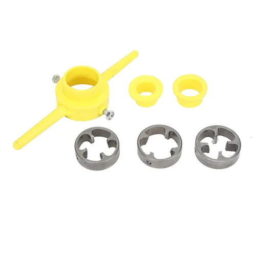 Enhebrador de tubos, fabricante de herramientas de hilo de PVC, tubo de plástico, troquelado redondo NPT, rosca de fontanería de 1/2 pulgada 3/4