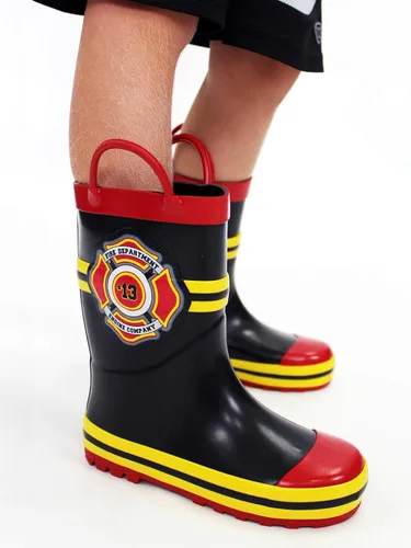 Miniatura 2 de Bombero Bombero Niños Niñas Estilo Traje Botas de lluvia (Niño pequeñoNiño)