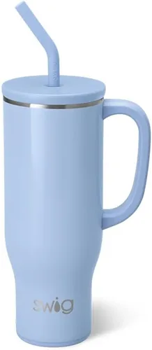 Miniatura 38 de Swig Life Mega Taza de 30 oz, Vaso de 30 oz con Asa y Pajita, Compatible con Portavasos, Apto para Lavavajillas, Vaso Aislado Extra Grande, Botella