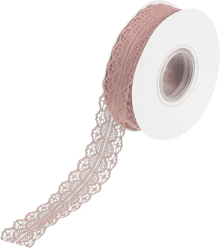 Miniatura 22 de MECCANIXITY 1.2 Inch Wide 15 Yard Lace Ribbon Floral Pattern Beige Lace Trim Ribbon for Gift Wrapping Bouquets, Wedding Decor Sewing Making, and DIY