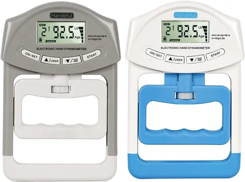 Handeful Probador de fuerza de agarre, dinamómetro digital para medición de mano, captura automática electrónica de antebrazo y dedo de potencia de