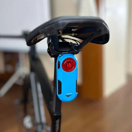 Miniatura 2 de Funda protectora azul para Garmin Varia RTL515 (cubierta + cordón), pesa solo 0.27 onzas, diseño ultrafino que permite señales GPS suaves, Funda