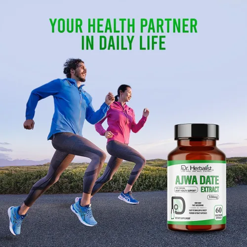 Miniatura 5 de Dr. HERBALIST Extracto de dátiles Ajwa 350mg - 60 cápsulas Sin OMG Absorción rápida Vegetariano