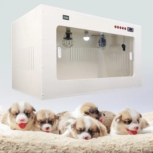 Incubadora de gatos para cachorros, caja de incubadora de mascotas, criador de mascotas con calefacción, caja de parto para gatos, caja de