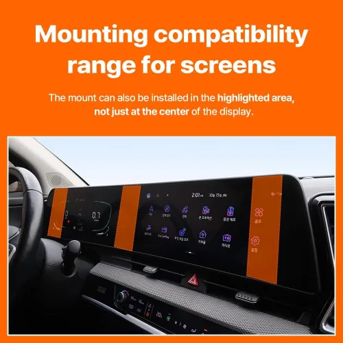 Miniatura 10 de FICS Soporte de teléfono de coche para Kia Sportage 2023 2024 2025 con clúster digital de 12.3 pulgadas, montaje personalizado para integración sin