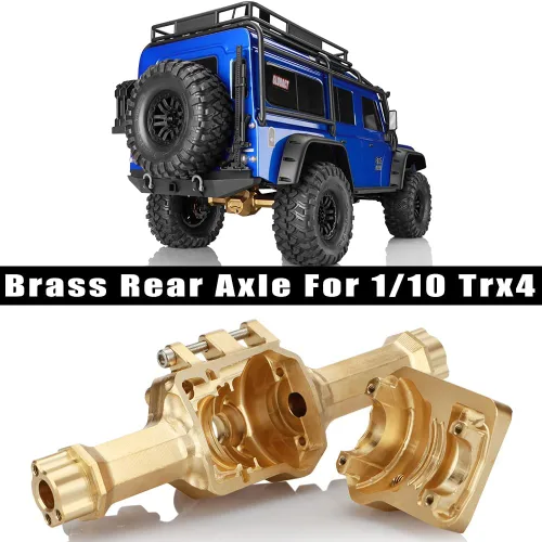 Miniatura 2 de GLOBACT Carcasa de eje trasero de latón resistente 11.99 oz Contrapeso para 1/10 TRX4 RC Crawler Car Upgrade Accesorios