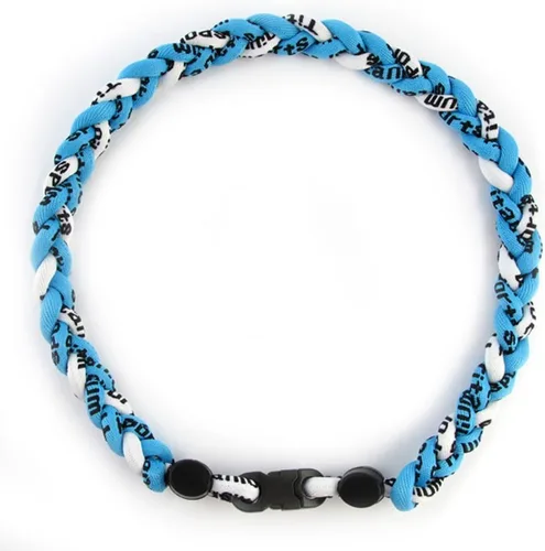 Miniatura 9 de MapofBeauty Dos colores moda tres trenzado cuerda Tornado collar