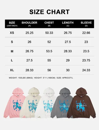 Miniatura 7 de Aelfric Eden Sudadera con capucha de gran tamaño para hombre, con estampado de ropa de calle, casual, sudadera con capucha Y2K