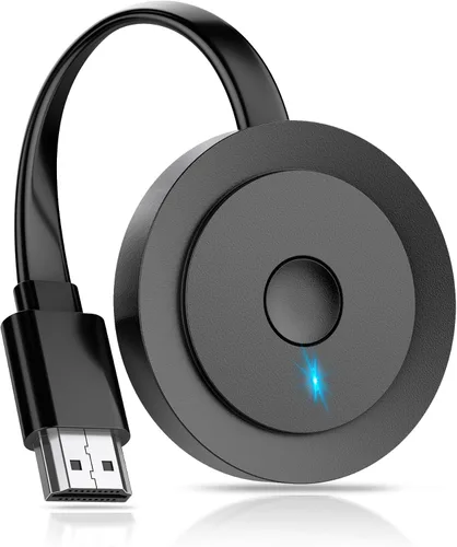Adaptador de pantalla HDMI inalámbrico 4K, receptor de reflejo de pantalla para i-Phone, i-Pad, Android, tableta, portátil, Windows a Gris