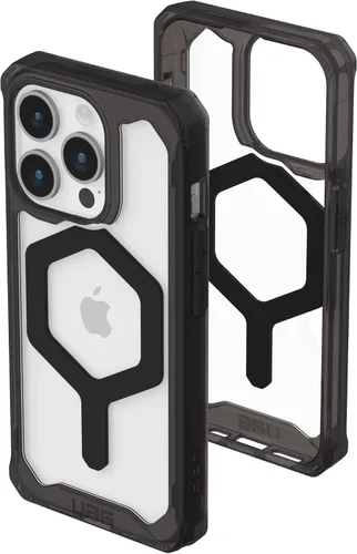 URBAN ARMOR GEAR UAG - Funda compatible con iPhone 15 Pro de 6.1 pulgadas, color negro y negro, imán integrado compatible con carga MagSafe,