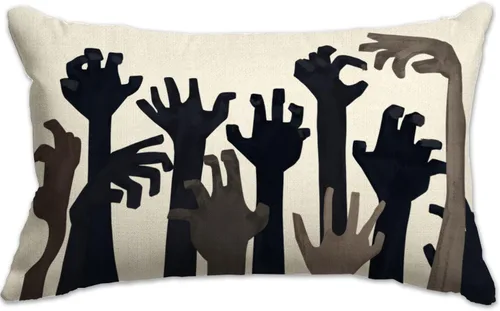 Miniatura 12 de Funda de almohada de Halloween de 12 x 20 pulgadas, diseño de fantasma, acuarela, para Halloween, decoración de almohadas lumbares para exteriores