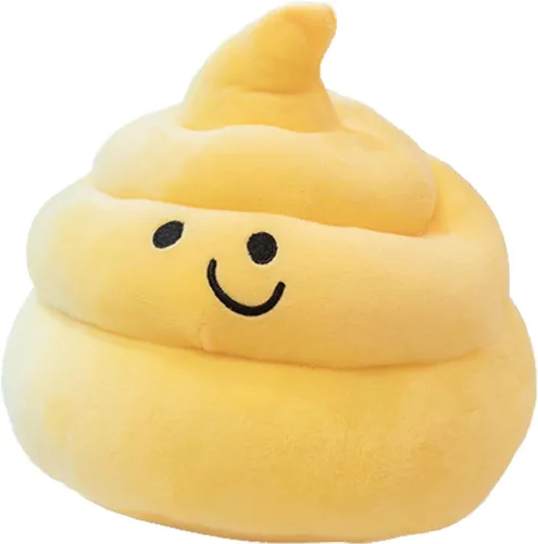 Miniatura 6 de Encantadora caca de simulación de peluche, regalos de parodia, almohada decorativa divertida 3D (10 pulgadas, blanco)