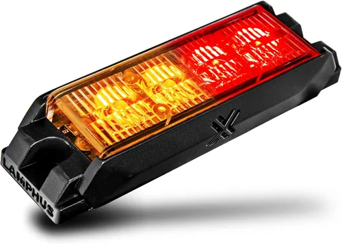 Miniatura 33 de LAMPHUS NanoFlare - Luz de advertencia estroboscópica de 5 pulgadas y 6 W, color blanco ámbar, luz de advertencia estroboscópica para parrilla