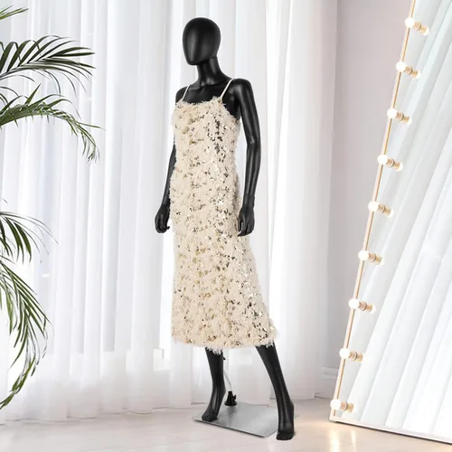 Miniatura 3 de Maniquí femenino de cuerpo completo negro - 70 pulgadas maniquí forma de vestido de exhibición de cuerpo completo maniquí Maniquí Torso Stand
