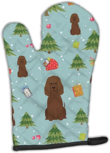 Miniatura 168 de Caroline's Treasures BB2732OVMT Dog House Collection Border Collie - Guante de horno grueso resistente al calor para sartenes calientes y horno