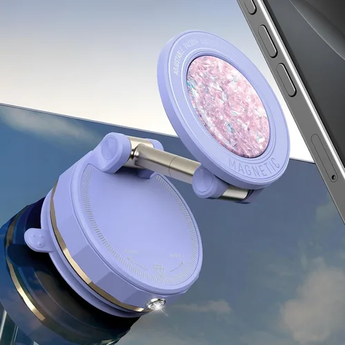 Miniatura 10 de Soporte magnético de teléfono de automóvil al vacío mejorado para MagSafe [108 + libras de succión más fuerte y 3000 gf magnético más fuerte], Negro