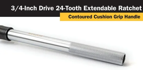 Miniatura 4 de Titan 12072 Trinquete extensible de transmisión de 3/4 pulgadas x 19-1/2 a 30-1/2 pulgadas de 24 dientes