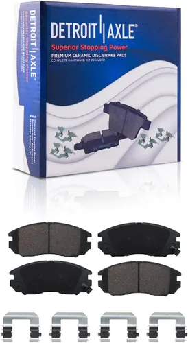 Miniatura 12 de Detroit Axle - Pastillas de freno traseras para Mercedes-Benz C230 C240 C280 C320 C350 CLK320 CLK350 CLK430 E300 E320 E420 E430 SLK350, pastillas