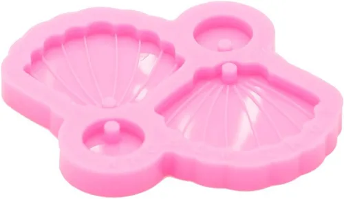 Miniatura 6 de Angel Wings Moldes de resina superbrillantes, moldes de silicona para aretes de bricolaje, llaveros, fabricación de joyas, color rosa
