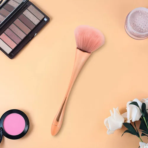 Miniatura 4 de Brocha de polvo mineral súper grande, brocha de maquillaje Bronzer Kabuki, cepillo de base suave y esponjoso, cepillo profesional para polvo