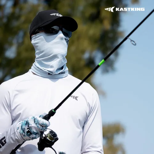 Miniatura 6 de KastKing Ultimate Angler Polaina de Cuello, Máscara Solar UPF 50, Polainas Solares para Hombres y Mujeres, Tecnología Hydrocool, Pesca, Senderismo