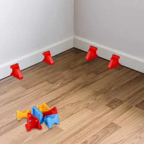 Miniatura 5 de Kit de espaciadores de suelo mejorado con espacio de 1/4 de pulgada y 1/3 pulgadas, herramienta de instalación de piso de madera para laminados
