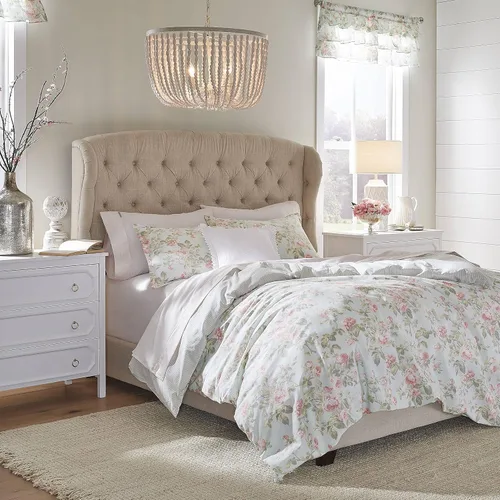 Miniatura 2 de Laura Ashley Home - Juego de funda de edredón individual, ropa de cama de algodón reversible con funda a juego, decoración del hogar transpirable