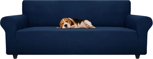Miniatura 84 de ZNSAYOTX Funda súper elástica para silla (30"-47"), nuevas fundas de silla a rayas para sala de estar, aptas para perros y mascotas, protector