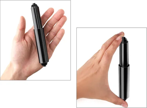 Miniatura 3 de Shappy 2 piezas de soporte universal de papel higiénico de repuesto con resorte de plástico retráctil de repuesto para papel higiénico, soporte
