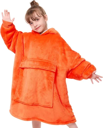yescool Manta de vestir con capucha para niños, regalos de cumpleaños para niñas adolescentes, para niños de 8 a 15 años, sudadera de gran tamaño de