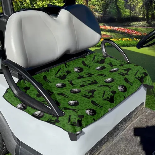 Yewattles Universal personalizado carrito de golf cubierta de asiento de verano al aire libre Anti-caliente Club Coche Coche Manta Green Lawn Golf
