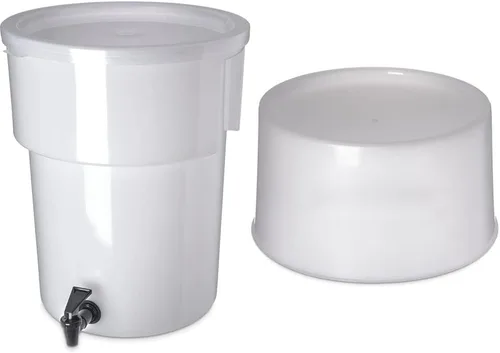 Miniatura 11 de Carlisle FoodService Products Dispensador redondo de bebidas Dispensador de bebidas con espita para catering, plástico, 3 galones, transparente