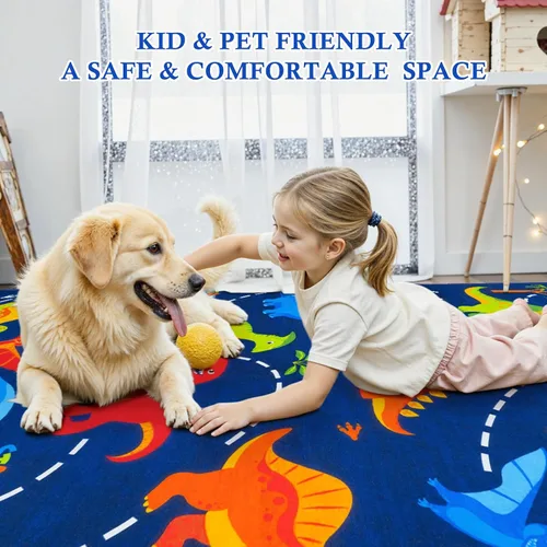 Miniatura 5 de STARUIA Alfombra negra con video gamer para habitación de niños, pequeña alfombra lavable de 3 x 5 pies para dormitorio de niños, alfombra suave