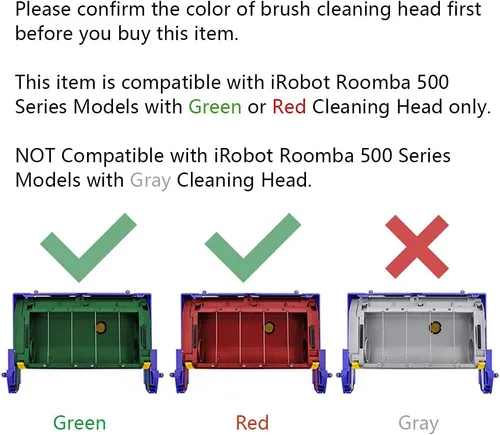 Miniatura 2 de Piezas de repuesto Accesorios Filtros Cepillos compatibles con iRobot Roomba 500 Series 555 560 561 562 570 581 y otros modelos con cabezal