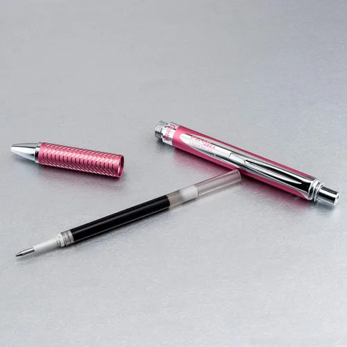 Miniatura 6 de Lapicero de gel líquido Pentel EnerGel de aleación RT premium, Rosado Paquete de 10