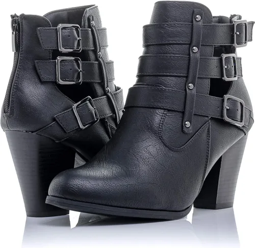 Miniatura 15 de Botines Payton con cremallera lateral y tacón alto para mujer