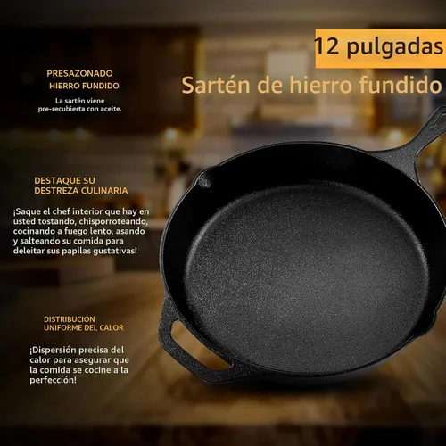 Miniatura 4 de Utopia Kitchen sartén de hierro fundido de 10.25 in