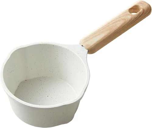 Sartenes calentadoras de mantequilla ollas de leche con doble boquilla antiadherente sartenes pequeños utensilios de cocina cacerola ollas de cocina