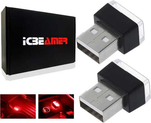 Miniatura 46 de ICBEAMER Smart USB 1-Paquete (Azul) Luz de Noche LED Automática Plug-in Miniatura para Coche, Van, Pickup, Camión, Interior, Maletero, Iluminación