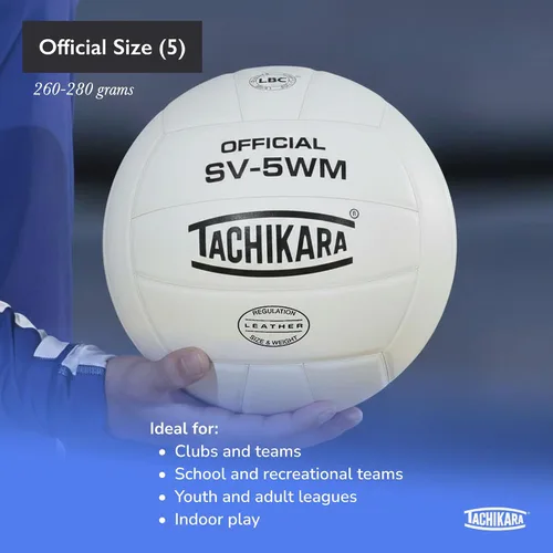 Miniatura 3 de Tachikara pelota de voleibol, piel de grano completo