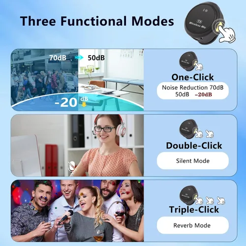 Miniatura 4 de Micrófono Lavalier personal inalámbrico de regalo con calcomanías culturales para iPhone 17/16/15/Android, cancelación de ruido, micrófono